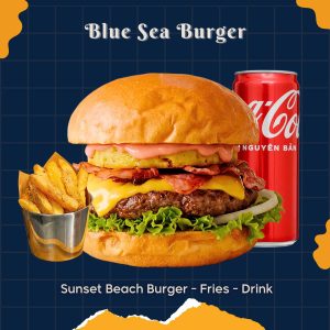Combo Sunset Beach Burger - Fries - Drink