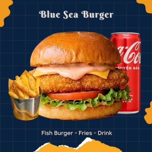 Combo Fish Burger - Fries - Drink