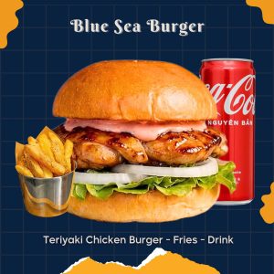 Combo Teriyaki Chicken Burger - Fries - Drink