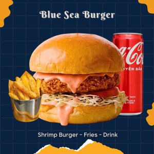 Combo Shrimp Burger - Fries - Drink